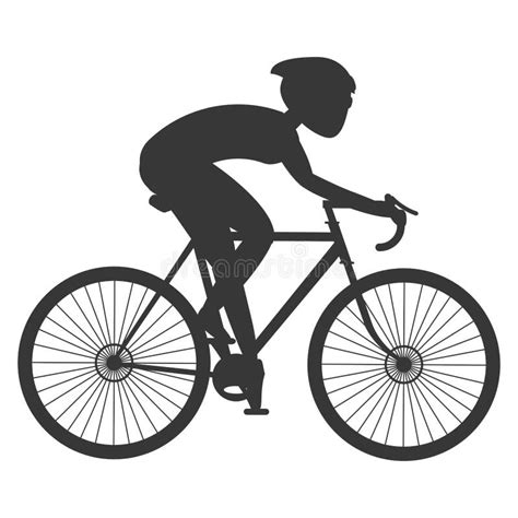 Person Silhouette Riding a Bike Stock Image - Image of healthy, gear: 73291335