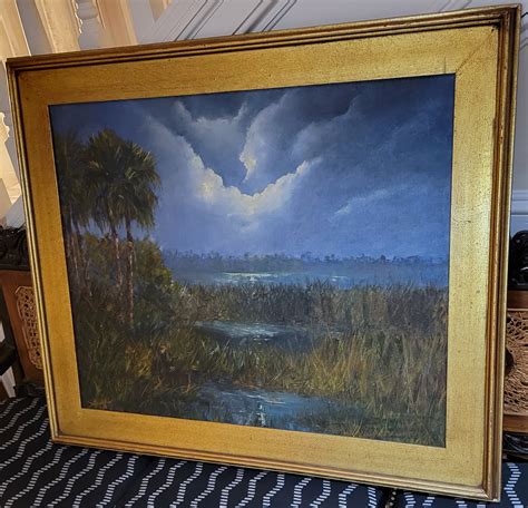 Moonlight Reflections Original Painting by Charles Schaefer | Freck's ...