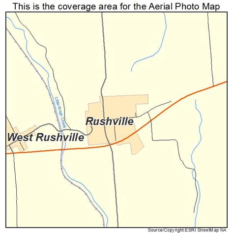 Aerial Photography Map of Rushville, OH Ohio