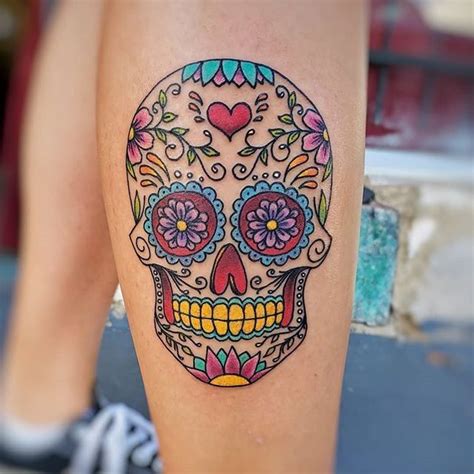 Sugar Skull Tattoo Inspiration | POPSUGAR Latina Mexican Skull Tattoos ...