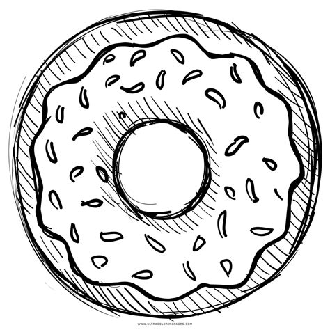 Donut Coloring Pages