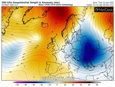 Mid-January forecast set to stage an extreme cold for parts of Europe ...