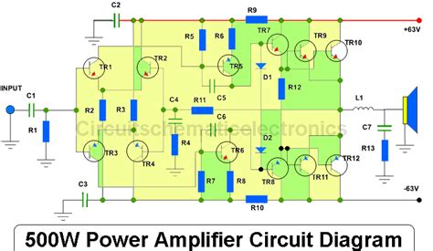 Power Amplifier Circuit Diagram Layout