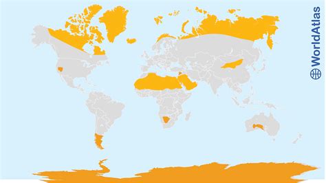 World Map Of Deserts