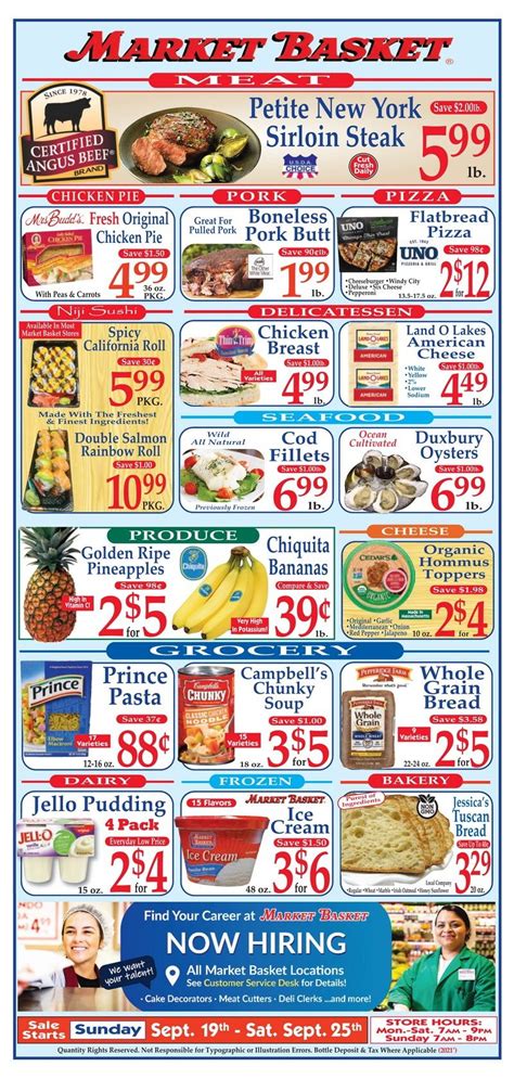 Market Basket Weekly Flyer Sep 19 – Sep 25, 2021