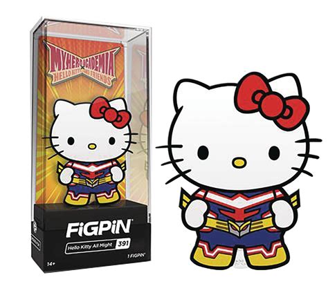 APR209099 - FIGPIN SANRIO X MY HERO ACADEMIA HELLO KITTY ALL MIGHT PIN ( - Previews World