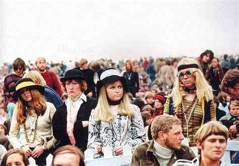 The Swinging Sixties — Festival goers, 1960s.