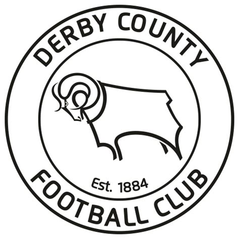 Derby County Logo Black SVG | Derby County Logo Black vector File ...