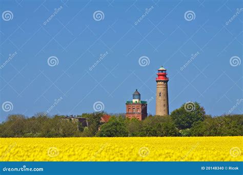 Lighthouses stock photo. Image of color, ruegen, cloudless - 20148340