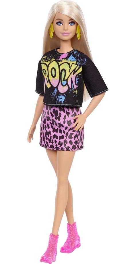 Barbie Fashionistas Doll #155 with Long Blonde Hair Wearing “Rock ...