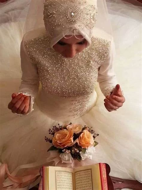 Wedding Hijab Styles - 20 Simple Bridal Hijab Tutorials