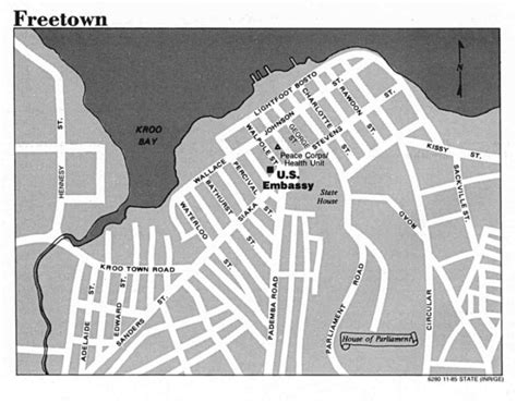 Map Of Freetown Sierra Leone | Cities And Towns Map