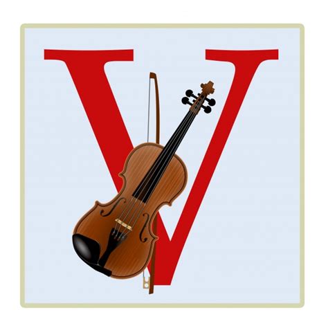 Letter V, Violin Illustration Free Stock Photo - Public Domain Pictures