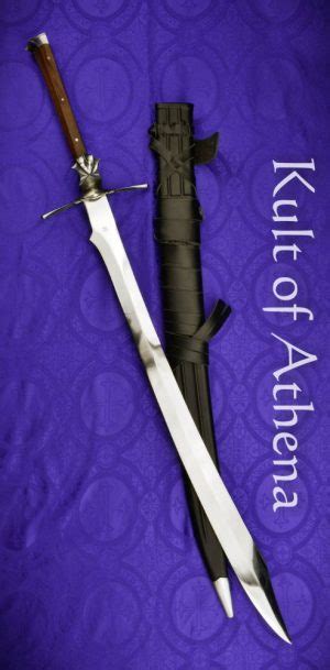 Darksword Armory - The Knochenbrecher Kriegsmesser with Black Scabbard with Integrated Sword ...