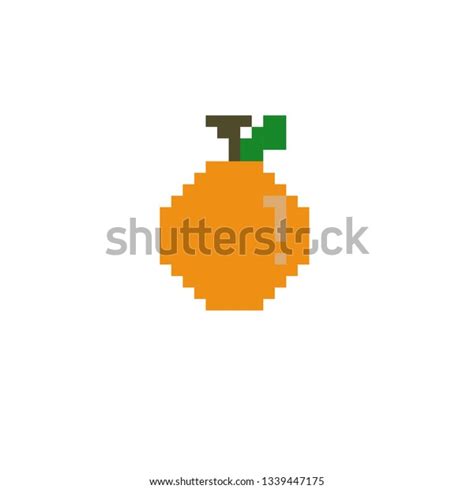 Vector Orange Pixel Art Stock Vector (Royalty Free) 1339447175 ...