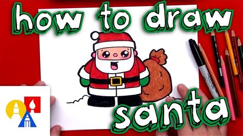 How To Draw Cartoon Santa Claus | How to draw santa, Art for kids hub, How to draw santa claus