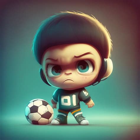 Cartoon 3d Boy Soccer Ball Stock Illustrations – 323 Cartoon 3d Boy Soccer Ball Stock ...