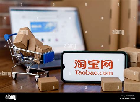 Taobao is a Chinese online shopping platform. Smartphone with Taobao ...