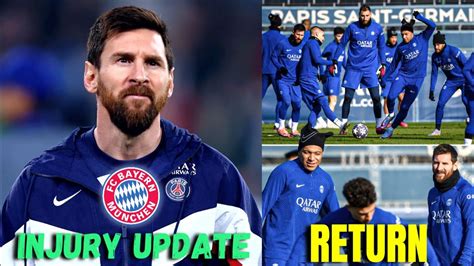 Messi & Mbappe Will Play Against Bayern Munich | PSG vs Bayern 2023 | Messi Injury Return ...