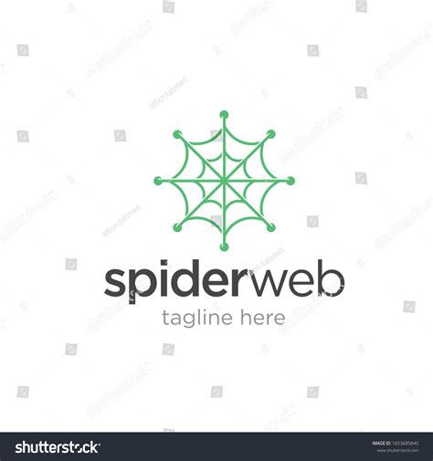 Spider Web Technology Logo Design Template Stock Vector (Royalty Free) 1653685840 | Shutterstock