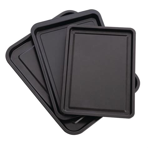 Nisbets Essentials Non Stick Baking Trays (Pack of 3) - DW097 - Nisbets