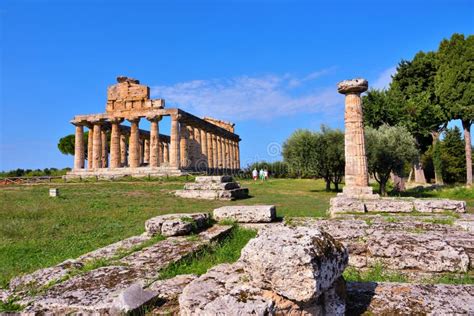 The Temple of Athena Paestum Italy Stock Image - Image of architecture, heritage: 128354667