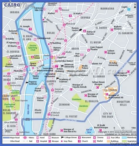 Cairo Map - ToursMaps.com