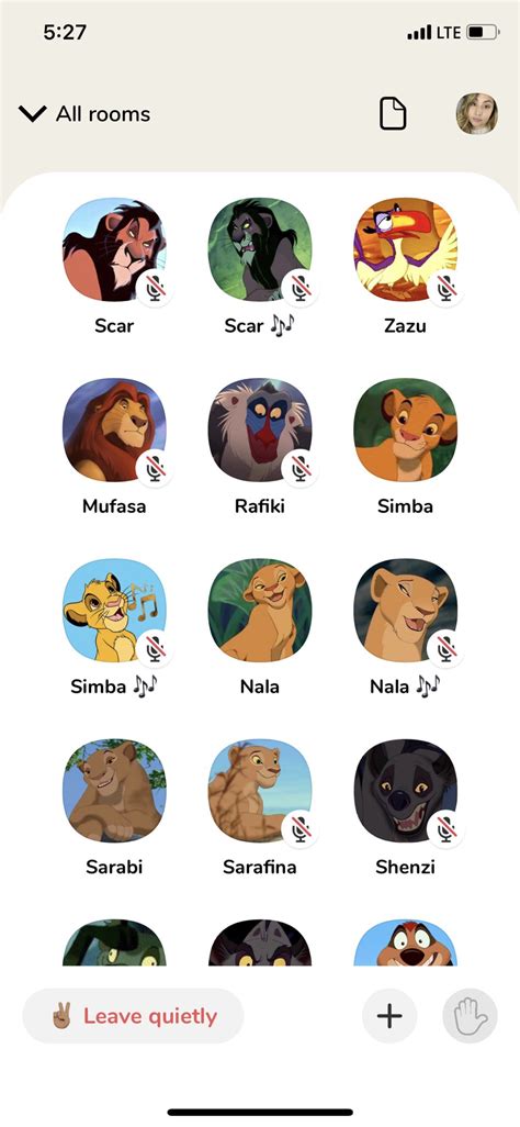 Lion King Characters Names List