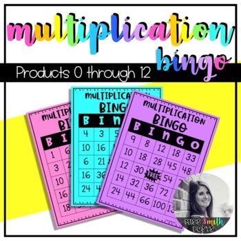 Multiplication Bingo by Miss Smith Posts | TPT