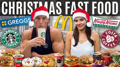 Christmas Fast Food Menu Challenge! *7,000 CALORIES* - MattDoesFitness - RapidFire Fitness