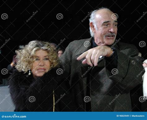 Sean Connery with his wife editorial stock image. Image of ...