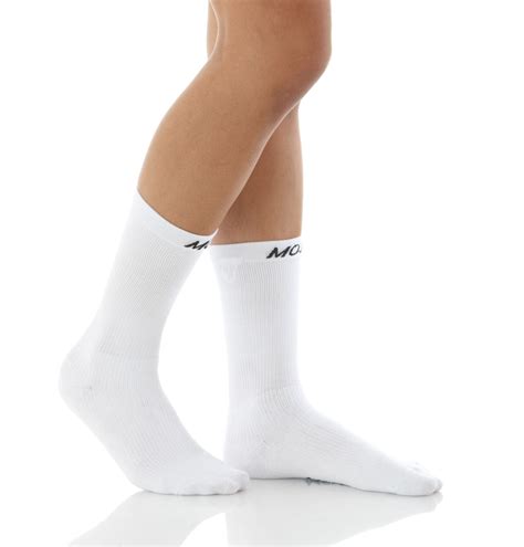 Mojo Coolmax Compression Crew Socks - Medium Support 15-20mmHg, Mid- Calf Length Compression ...