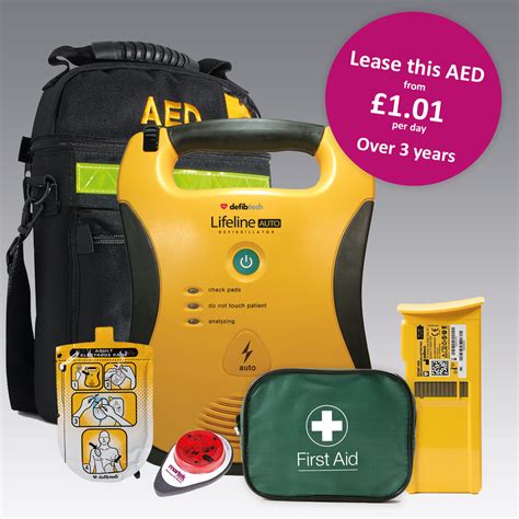 Portable AED Defibrillator Package with Reascue Ready Kit