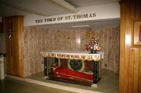 The Tomb of St. Thomas. Mylapore, India. Thomas the Apostle, sometimes ...