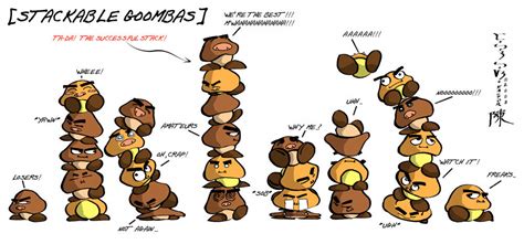 Super Mario: Stackable Goombas by indiochink on DeviantArt