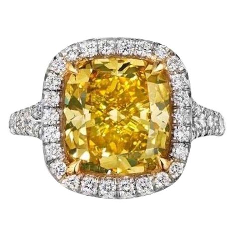 Cushion Cut Diamond Ring at 1stDibs