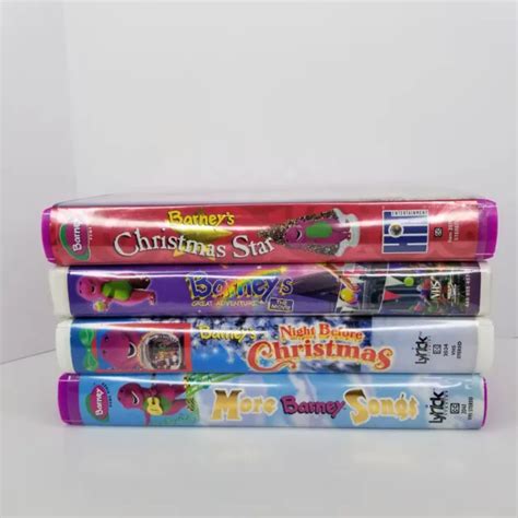 BARNEY VHS LOT of 6, Barney Night Before Christmas, Great Adventure, ABC, 123 + EUR 31,23 ...