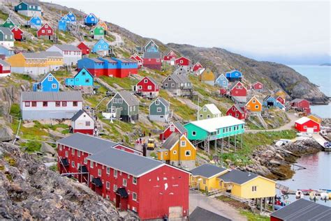 New home designs latest.: Colourful houses in greenland.