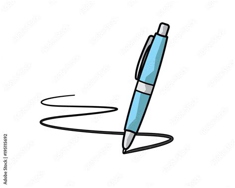 pen cartoon illustration , cartoon design style , designed for illustration vector de Stock ...