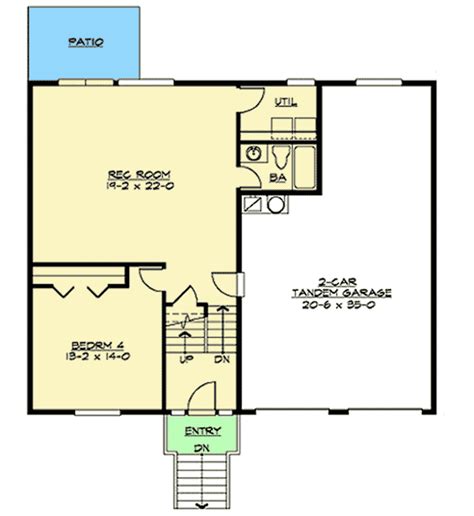 Plan 23443JD: Four Bedroom Split Level | Square house plans, Split ...