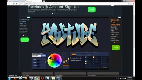 como crear y guardar un graffitis en graffitis creator - YouTube