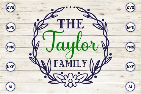 The Taylor Family Graphic by ArtUnique24 · Creative Fabrica