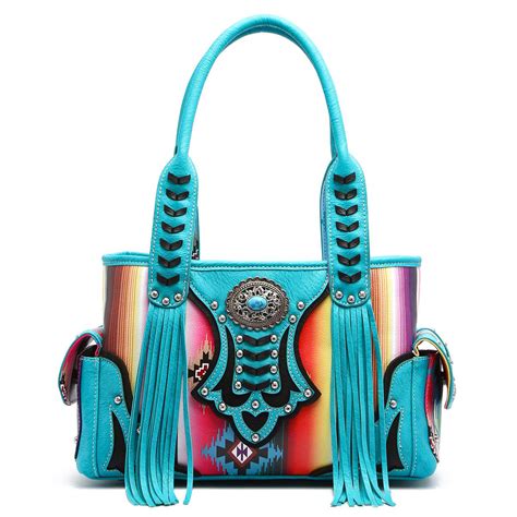 SER68469 TURQUOISE - Western Style Handbags - Fashion World