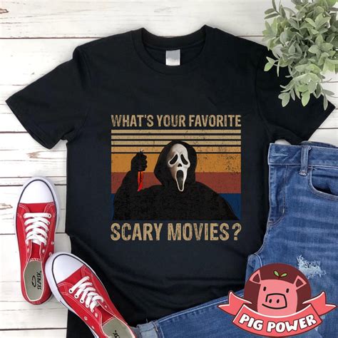 Whats Your Favorite Scary Movie Shirt Vintage Ghostface T-shirt - Luxwoo.com