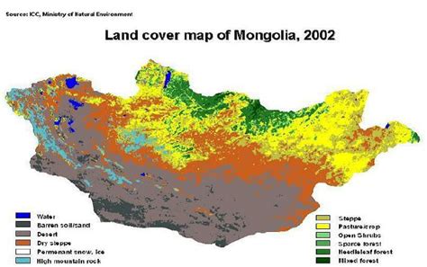 Mongolia Natural Resources Map