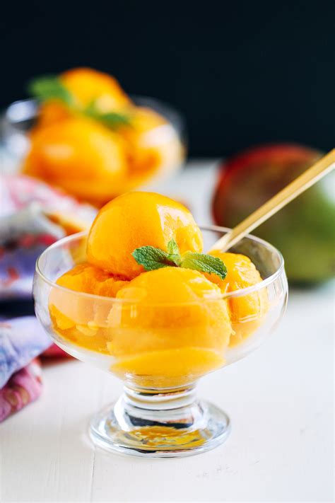 Mango Turmeric Sorbet - Making Thyme for Health