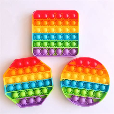 Hot Selling Silicone Fidget Toys Push Pop Bubble Fidget Sensory Toys for Autism Children - China ...