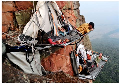 Portaledge Camping at El Capitan, Yosemite National Park, California # ...