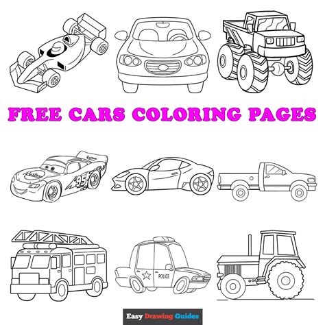 Kids Race Car Coloring Pages