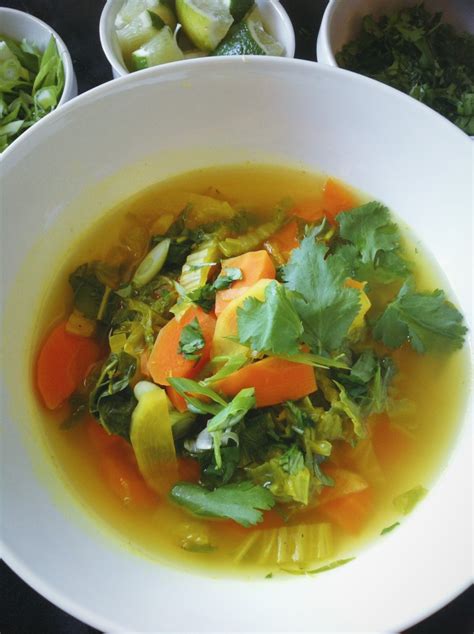 Detox Napa Cabbage Soup with Ginger, Turmeric, and Lime - Plants-Rule